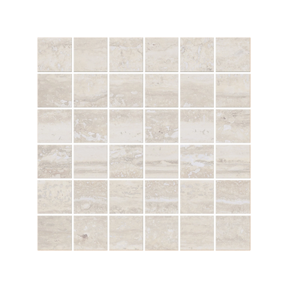 Lith 12x12" - 8mm Matte Porcelain 2" Square Mesh Mosaic Tile in Stone-Look