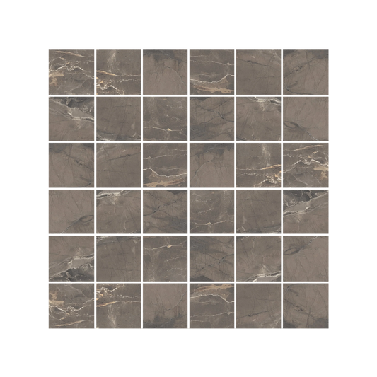 Antiparos - 12x12" 8mm 2" Matte Porcelain Mesh Mosaic Tile Sheet