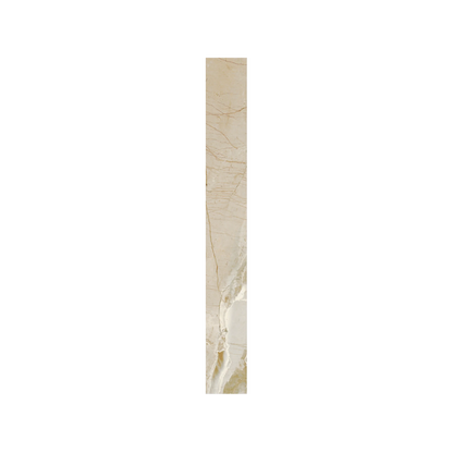 Antiparos - 3x24" 8mm Matte Porcelain Bullnose Tile in Stone Look Style