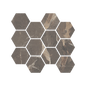 Antiparos - 9x11" 8mm 3" Matte Porcelain Hexagon Mesh Mosaic Tile Sheet