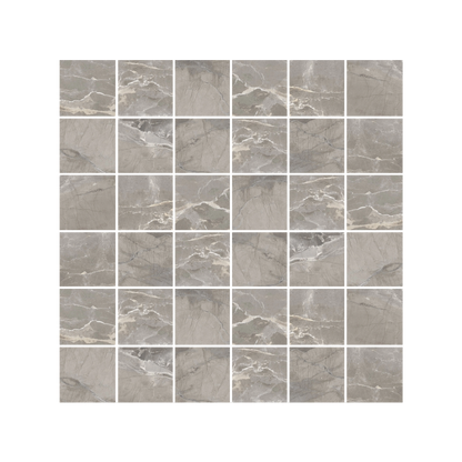 Antiparos - 12x12" 8mm 2" Matte Porcelain Mesh Mosaic Tile Sheet