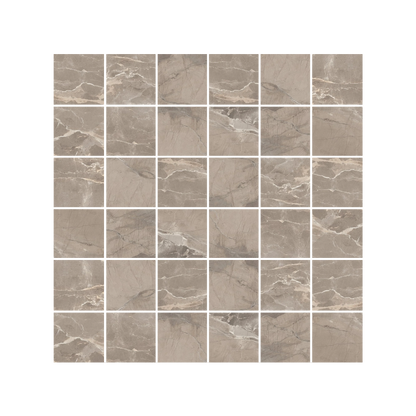 Antiparos - 12x12" 8mm 2" Matte Porcelain Mesh Mosaic Tile Sheet