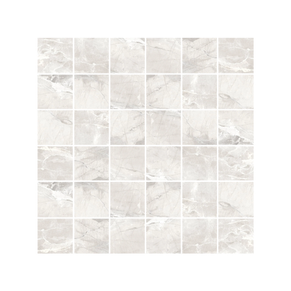 Antiparos - 12x12" 8mm 2" Matte Porcelain Mesh Mosaic Tile Sheet