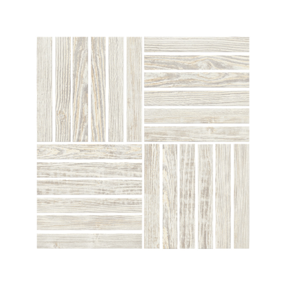 Aegina - 12x12" 8mm Matte Porcelain Mesh Strips Mosaic Tile Sheet