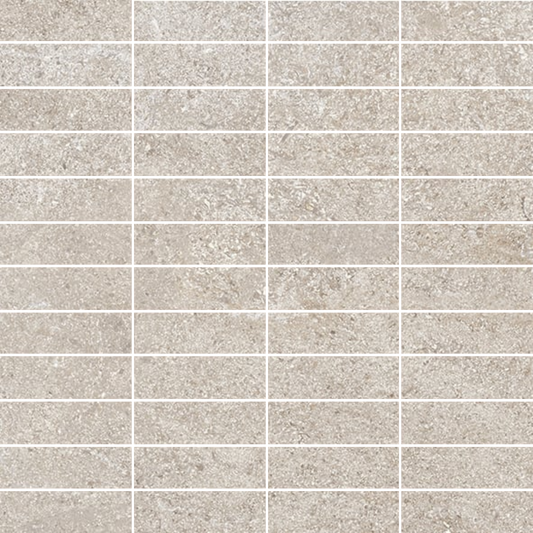 Amorgos 12"x12" - 1x3" Matte Porcelain Mesh Mosaic Tile