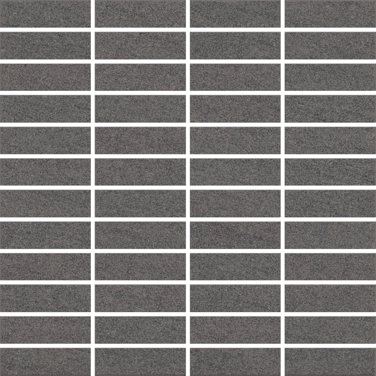 Gyali - 12x12" Matte Porcelain Mesh Mosaic Tile Sheet (1x3" Rectangles)