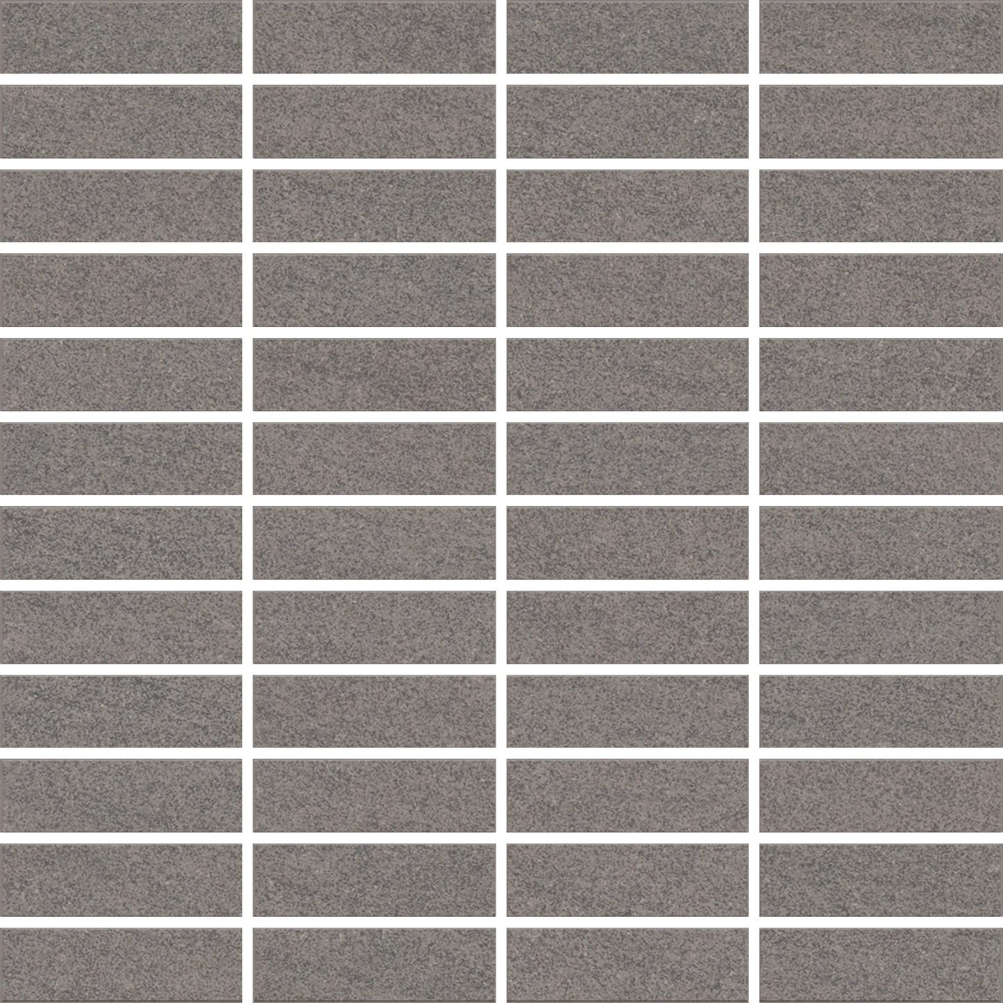 Gyali - 12x12" Matte Porcelain Mesh Mosaic Tile Sheet (1x3" Rectangles)