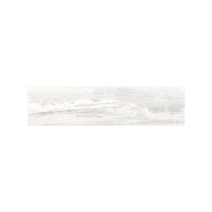 Serifos 3x12" - 8mm Polished Porcelain Bullnose Tile in Stone-Look Style