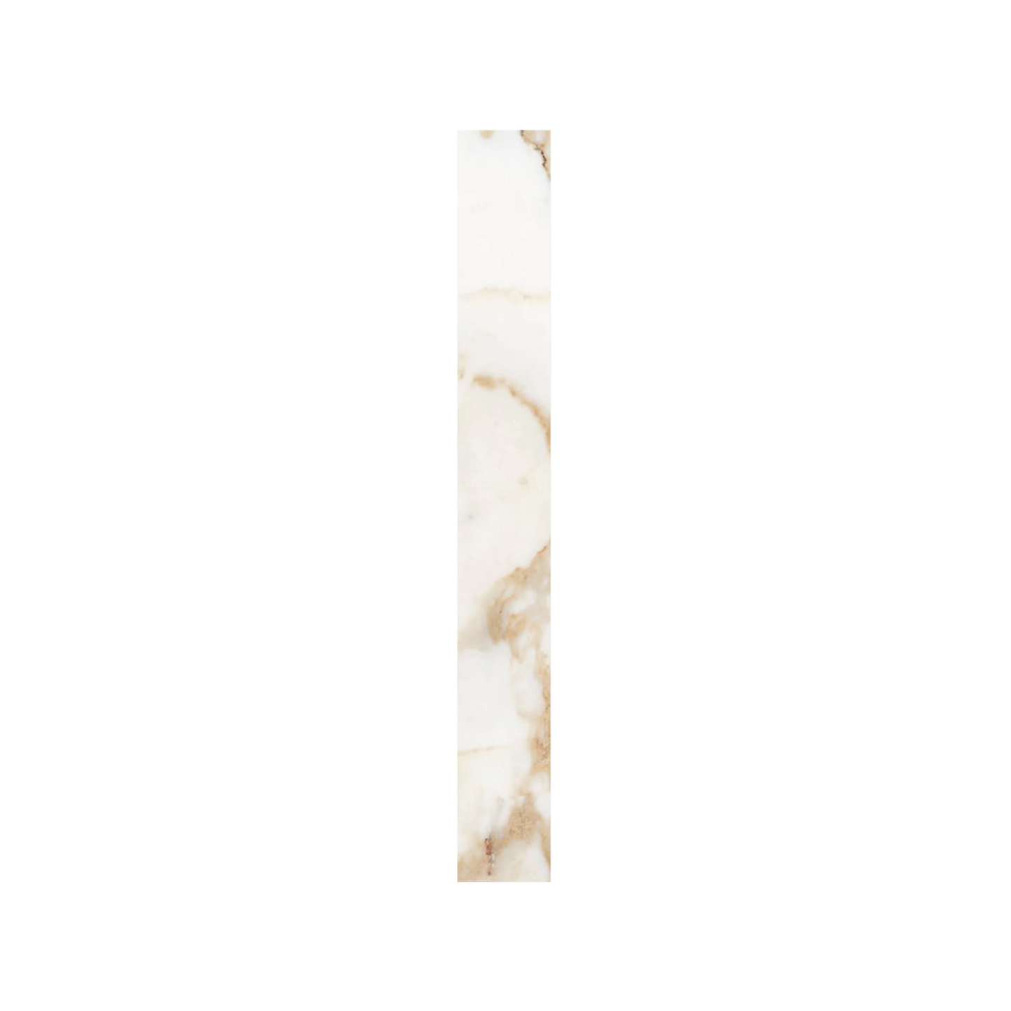 Classica - 3x24" Matte Porcelain Bullnose Tile in Marble-Look Style