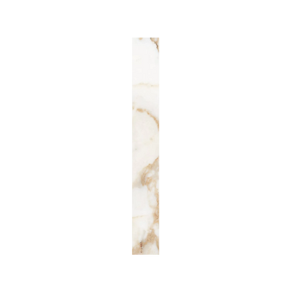 Classica - 3x24" Matte Porcelain Bullnose Tile in Marble-Look Style