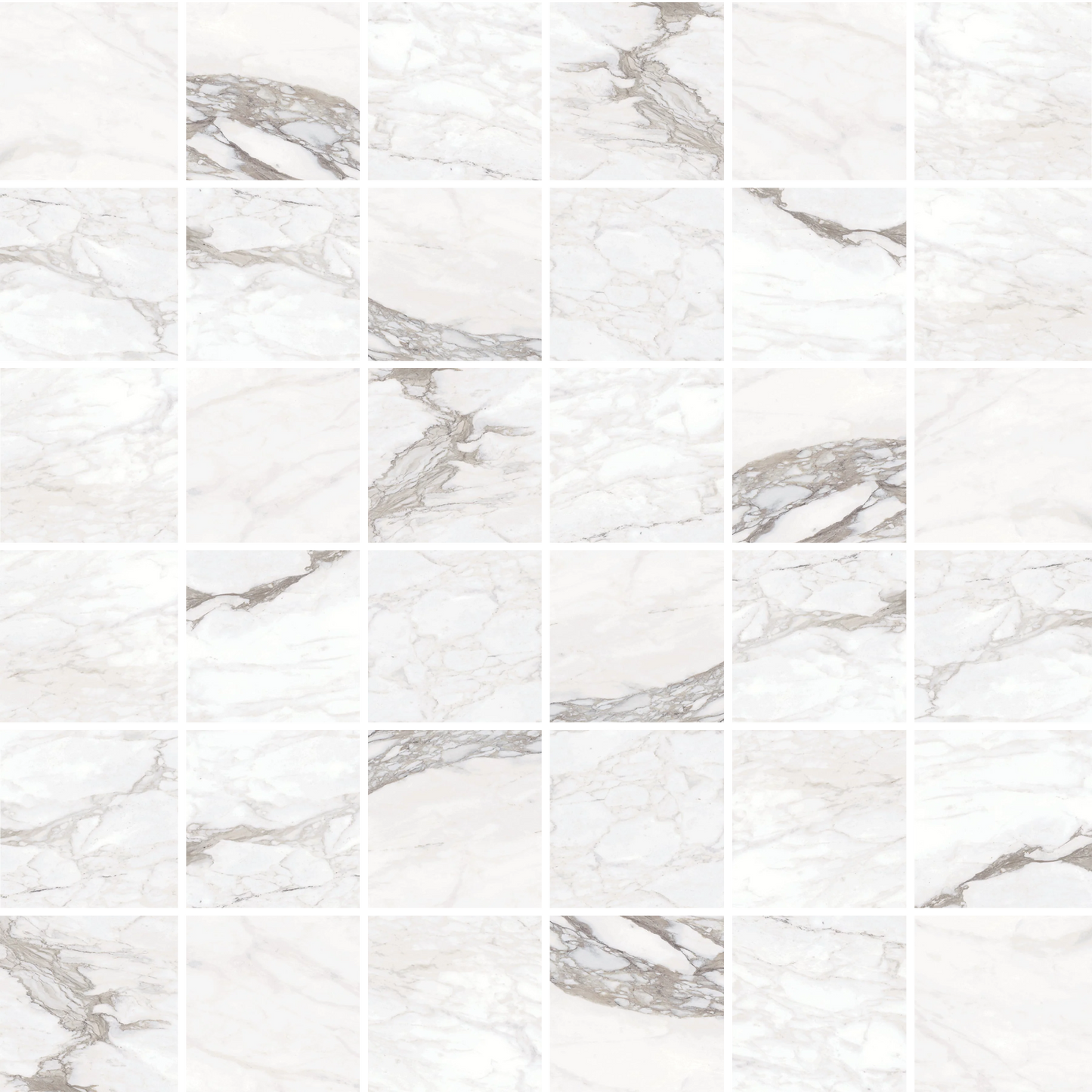 Classica - 12x12" 2" Matte Porcelain Mesh Mosaic Tile Sheet