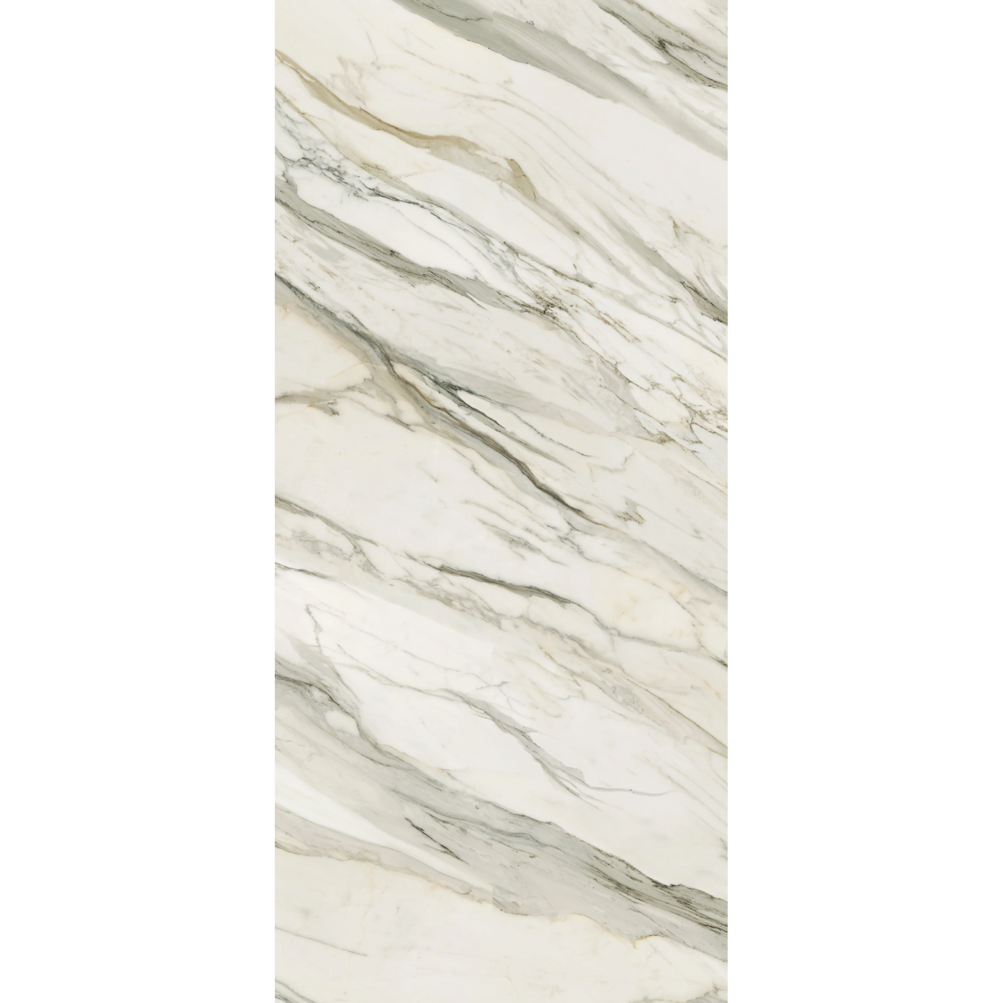 Mykonos 48"x110" Porcelain Slab - 6mm Marble Look Tile for Floors & Walls