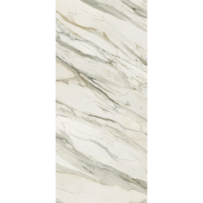 Mykonos 48"x110" Porcelain Slab - 6mm Marble Look Tile for Floors & Walls