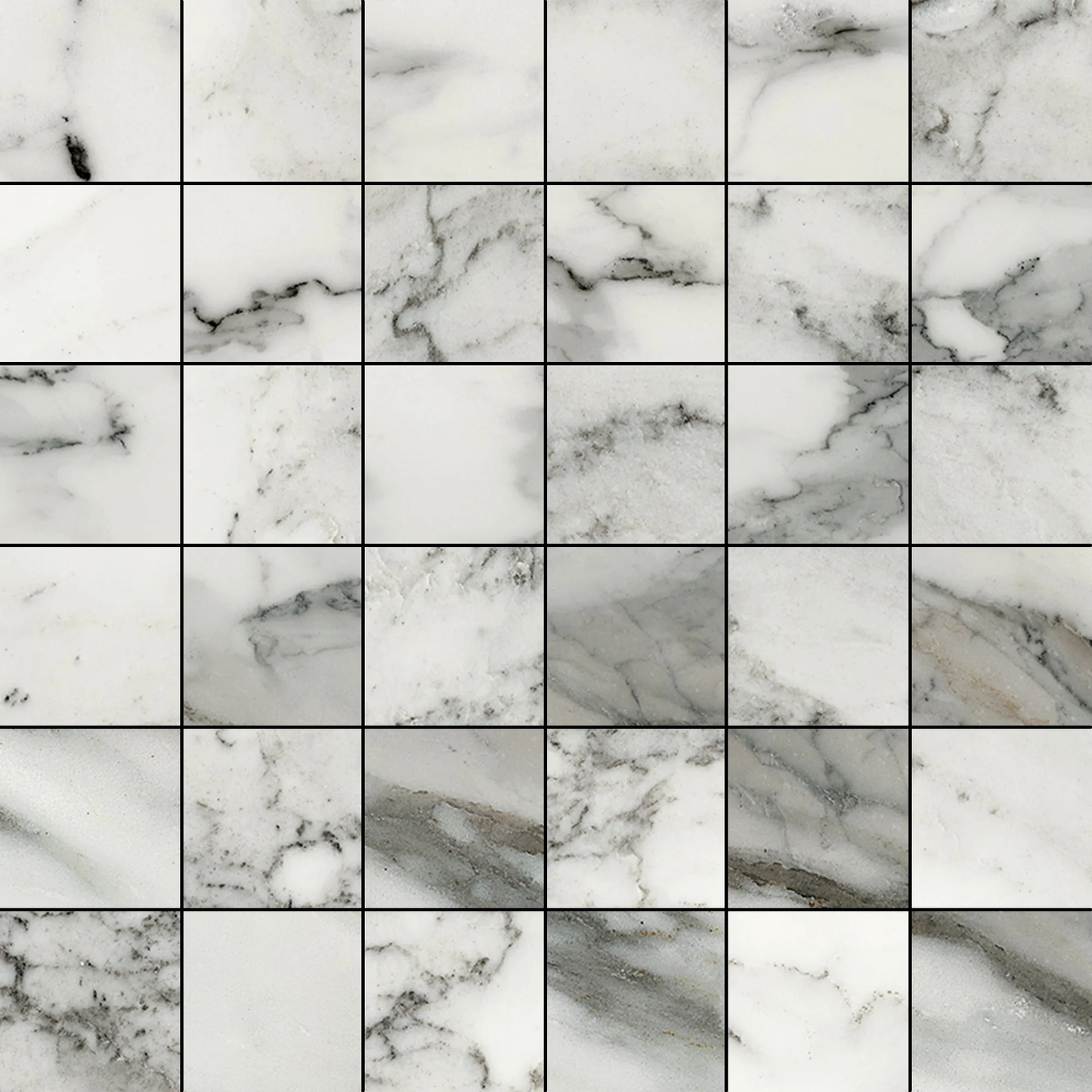 Mykonos 12"x12" Mosaic Sheet - 8mm Porcelain Tile