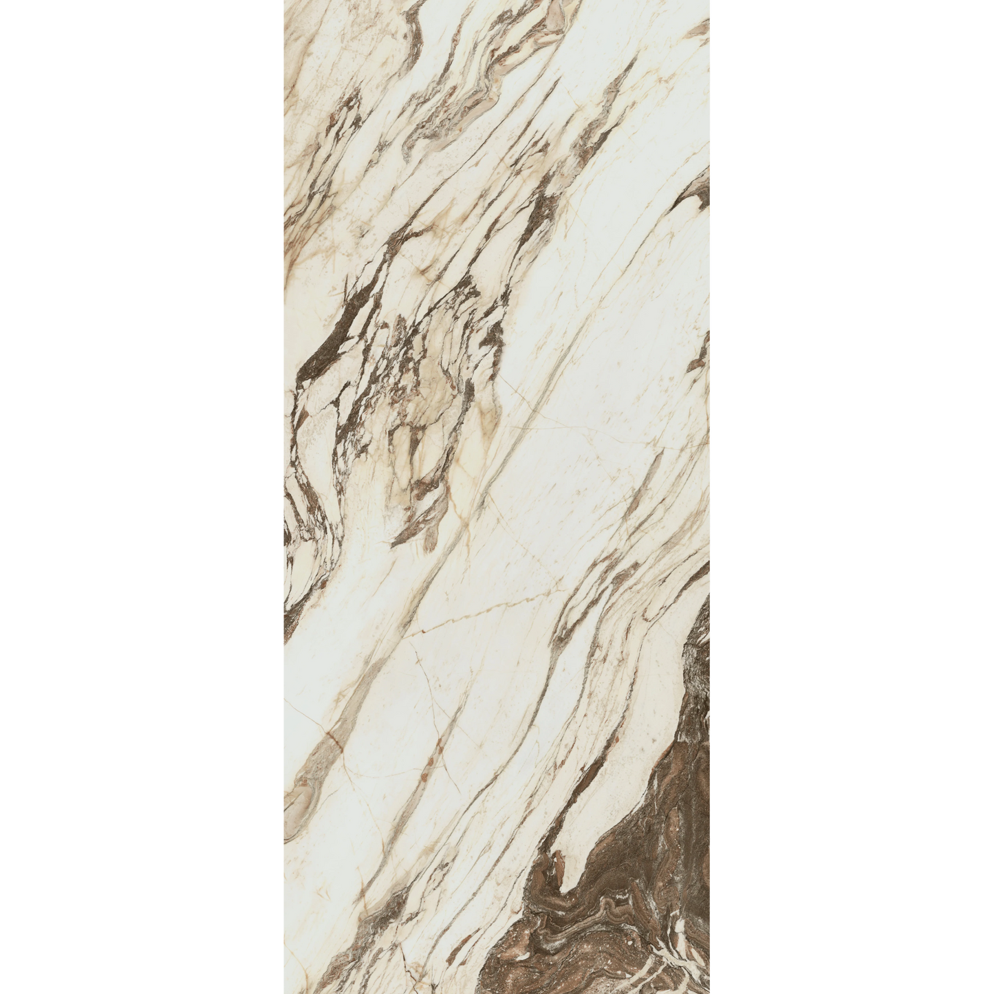 Mykonos 48"x110" Porcelain Slab - 6mm Marble Look Tile for Floors & Walls