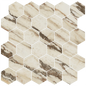 Mykonos 12"x12" Hexagon Mosaic Sheet - 8mm Porcelain Tile