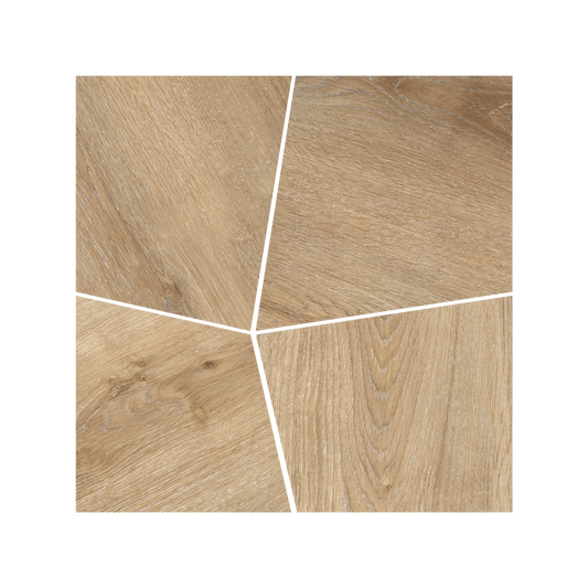 Malibu Plank - 16x16" Matte Porcelain Mosaic Tile in Wood Look Style