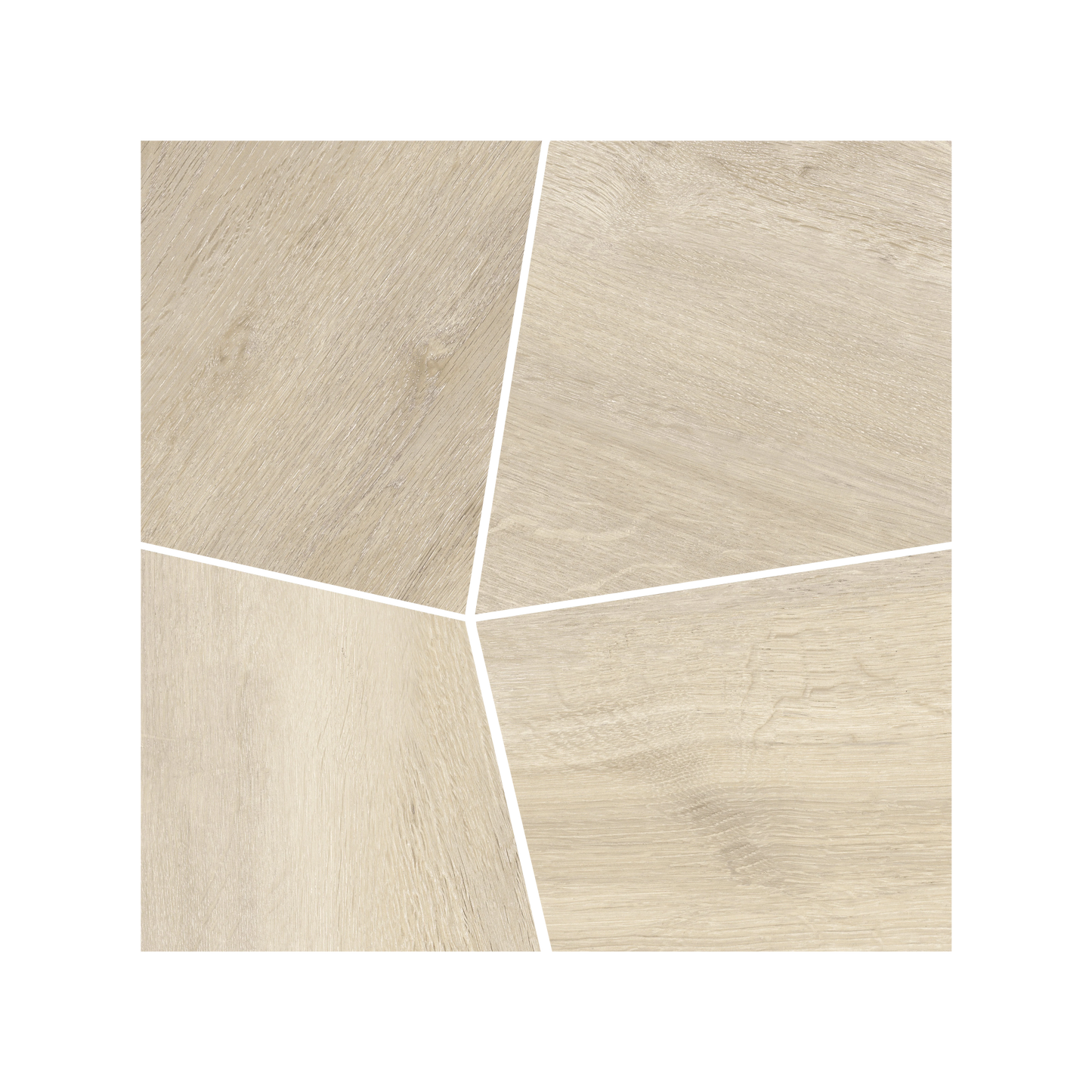 Malibu Plank - 16x16" Matte Porcelain Mosaic Tile in Wood Look Style