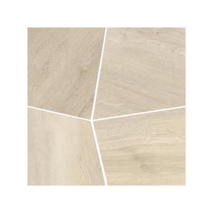 Malibu Plank - 16x16" Matte Porcelain Mosaic Tile in Wood Look Style