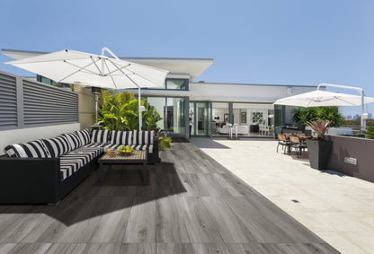 Skopelos 12x48" - 20mm Grip Porcelain Paver Tile in Wood Look