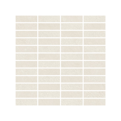 Net-Zero 12x12" - Matte Porcelain Mosaic Tile Sheet (1x3" Rectangles)