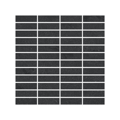 Net-Zero 12x12" - Matte Porcelain Mosaic Tile Sheet (1x3" Rectangles)