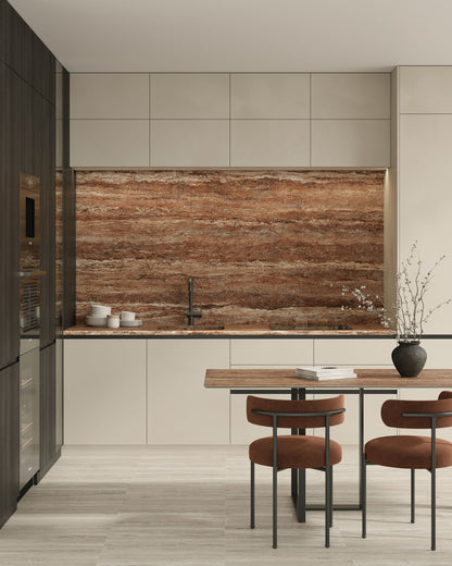 Travertine 48x96" - 8mm Matte Porcelain Floor & Wall Tile