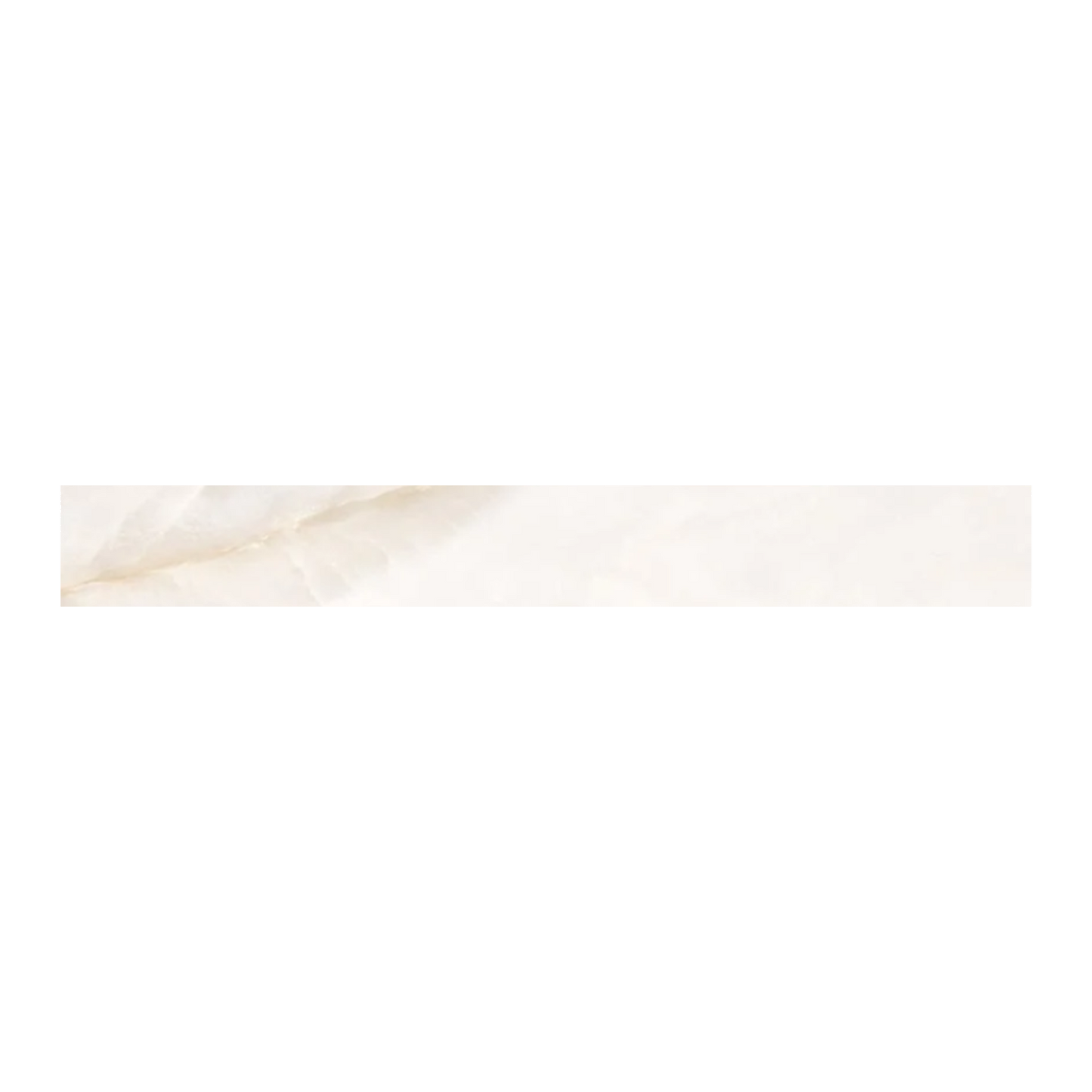 Onyx 3x24" - 8mm Matte/Polished Porcelain Bullnose Tile in Stone-Look