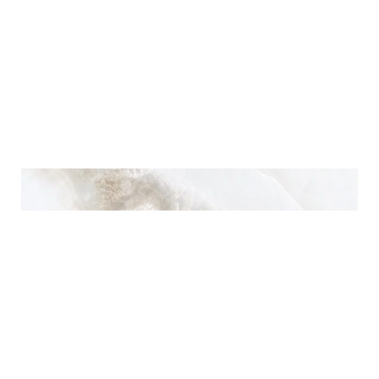 Onyx 3x24" - 8mm Matte/Polished Porcelain Bullnose Tile in Stone-Look