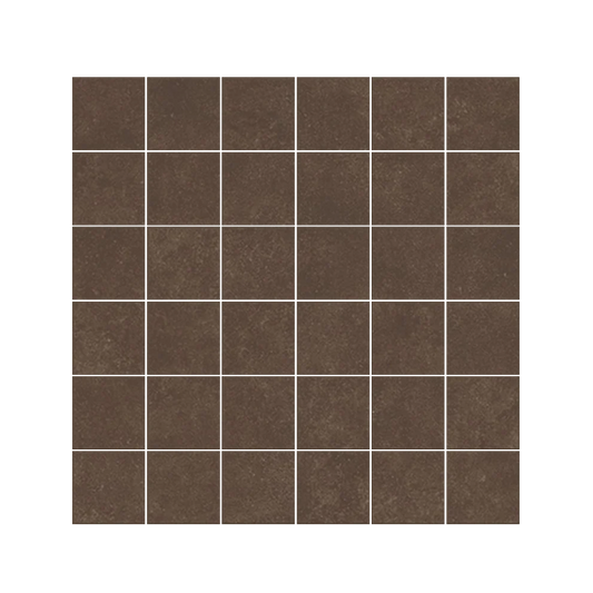 Plaster 2.0 12x12" - 8mm Matte Porcelain Mesh Mosaic Tile (2" Squares)