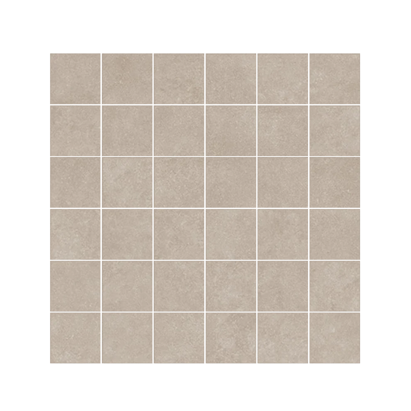 Plaster 2.0 12x12" - 8mm Matte Porcelain Mesh Mosaic Tile (2" Squares)