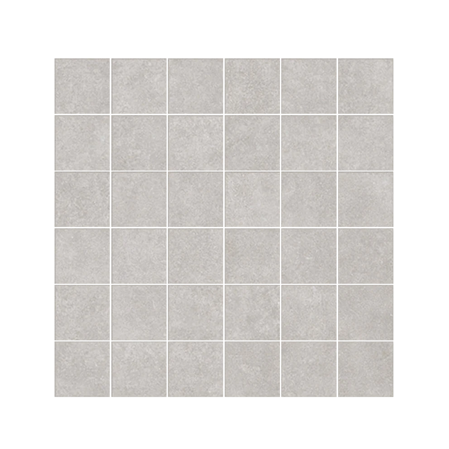 Plaster 2.0 12x12" - 8mm Matte Porcelain Mesh Mosaic Tile (2" Squares)