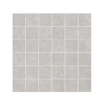 Plaster 2.0 12x12" - 8mm Matte Porcelain Mesh Mosaic Tile (2" Squares)
