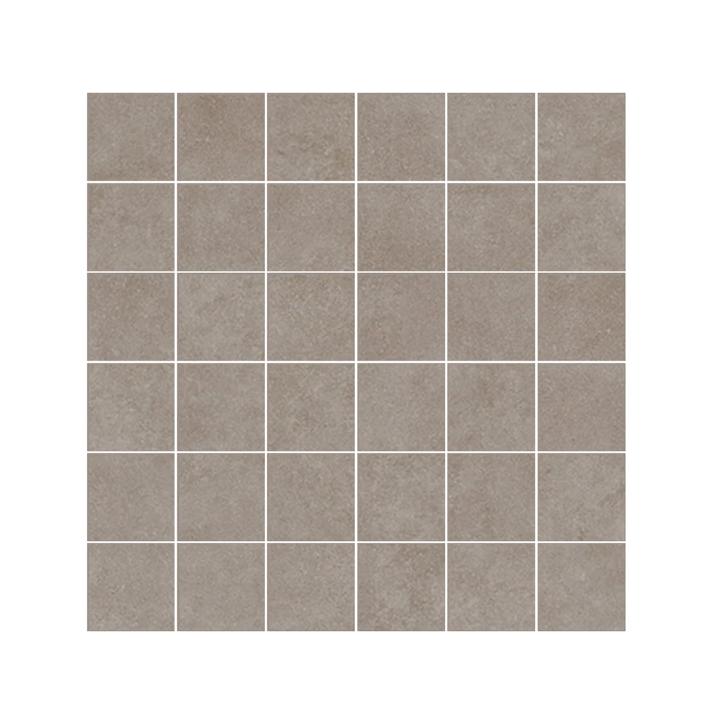Plaster 2.0 12x12" - 8mm Matte Porcelain Mesh Mosaic Tile (2" Squares)