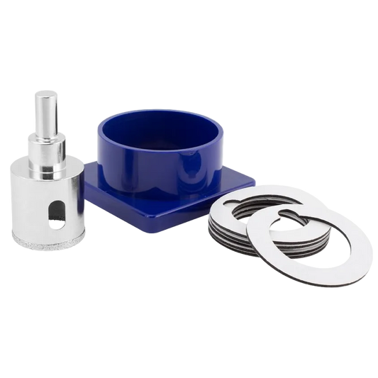 Stainless steel QEP 1-3/8" (35 mm) Diamond Hole Saw with Water Delivery System