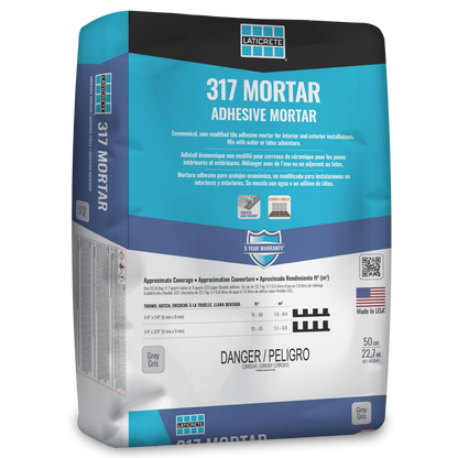 Laticrete - 317 Adhesive Mortar - Economical Non-Modified Tile Adhesive