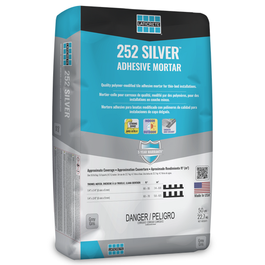 Laticrete - 252 Silver - Polymer Modified Tile Adhesive (50lbs)