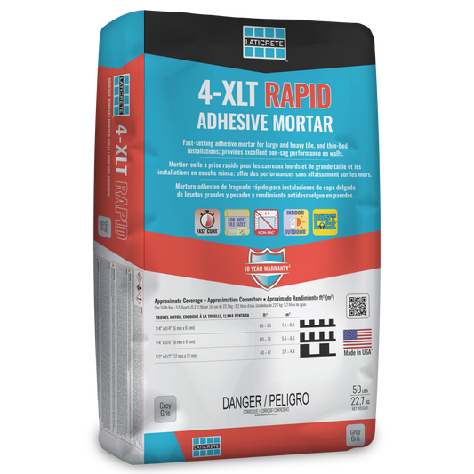 Laticrete - 4XLT Rapid Adhesive Mortar (50lbs) - For Large Heavy Tile
