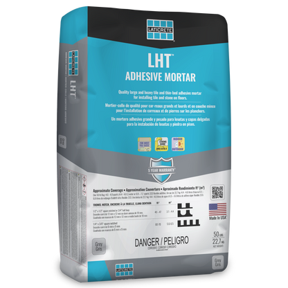 Laticrete LHT - Thin-Bed Adhesive Mortar (50lbs) - For Large Tile