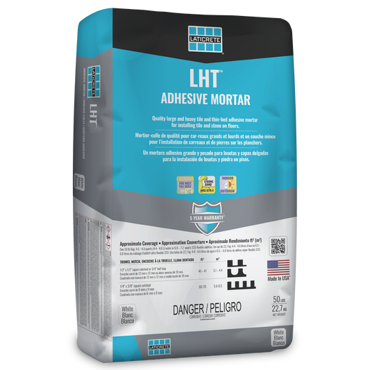 Laticrete LHT - Thin-Bed Adhesive Mortar (50lbs) - For Large Tile