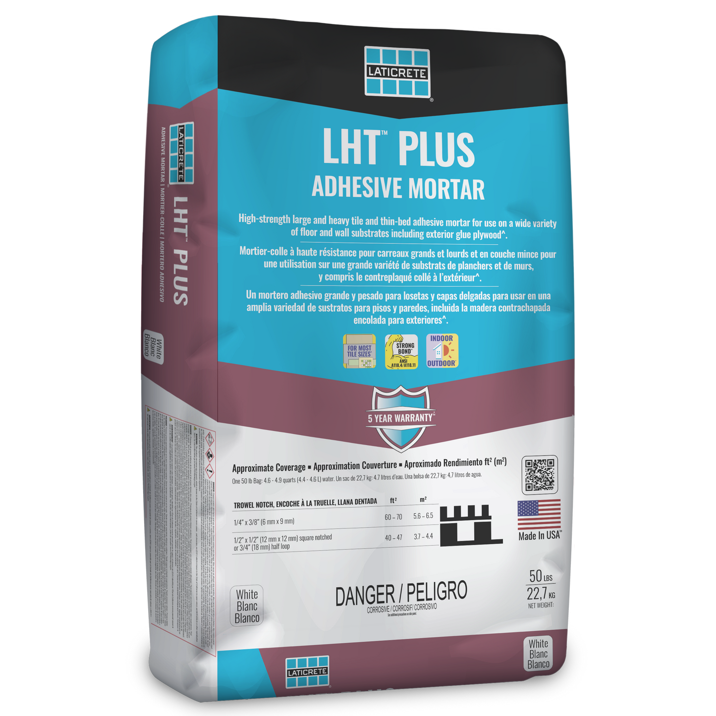 Laticrete LHT Plus - Adhesive Mortar (50lbs) - For Large Heavy Tile