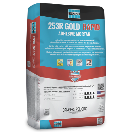 Laticrete - 253R Gold Rapid - Adhesive Mortar (50lbs) - All Colors