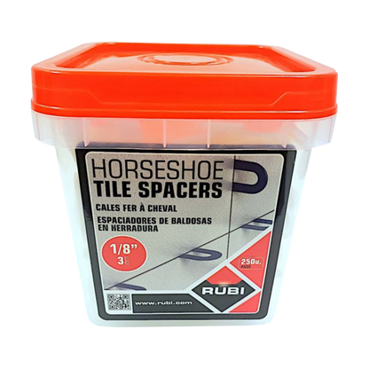 Rubi Tools - 1/8" Horseshoe Spacers for Tile Installation