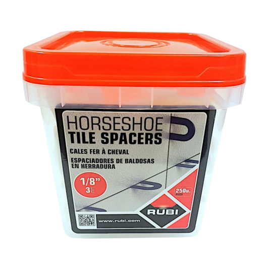 Rubi Tools - 1/8" Horseshoe Spacers for Tile Installation