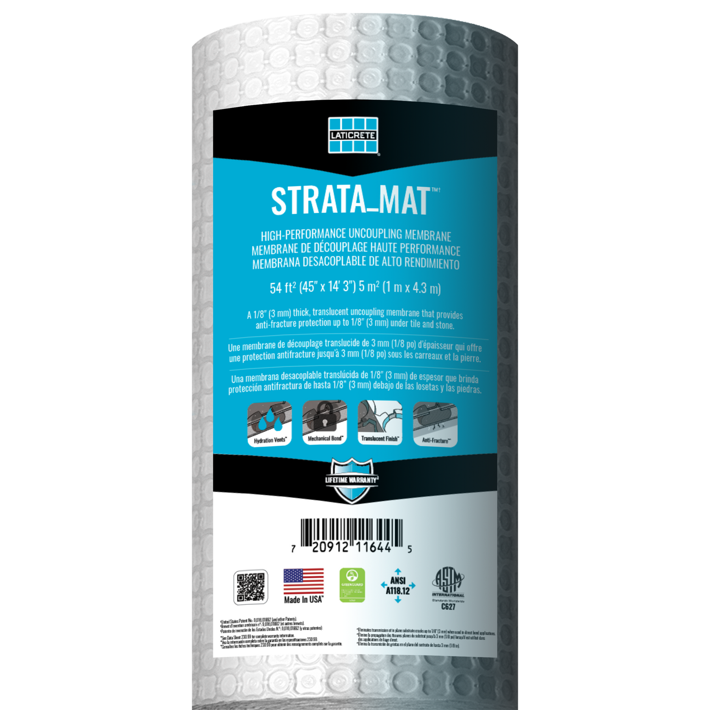 Laticrete - Strata_Mat Uncoupling Membrane for Crack Isolation