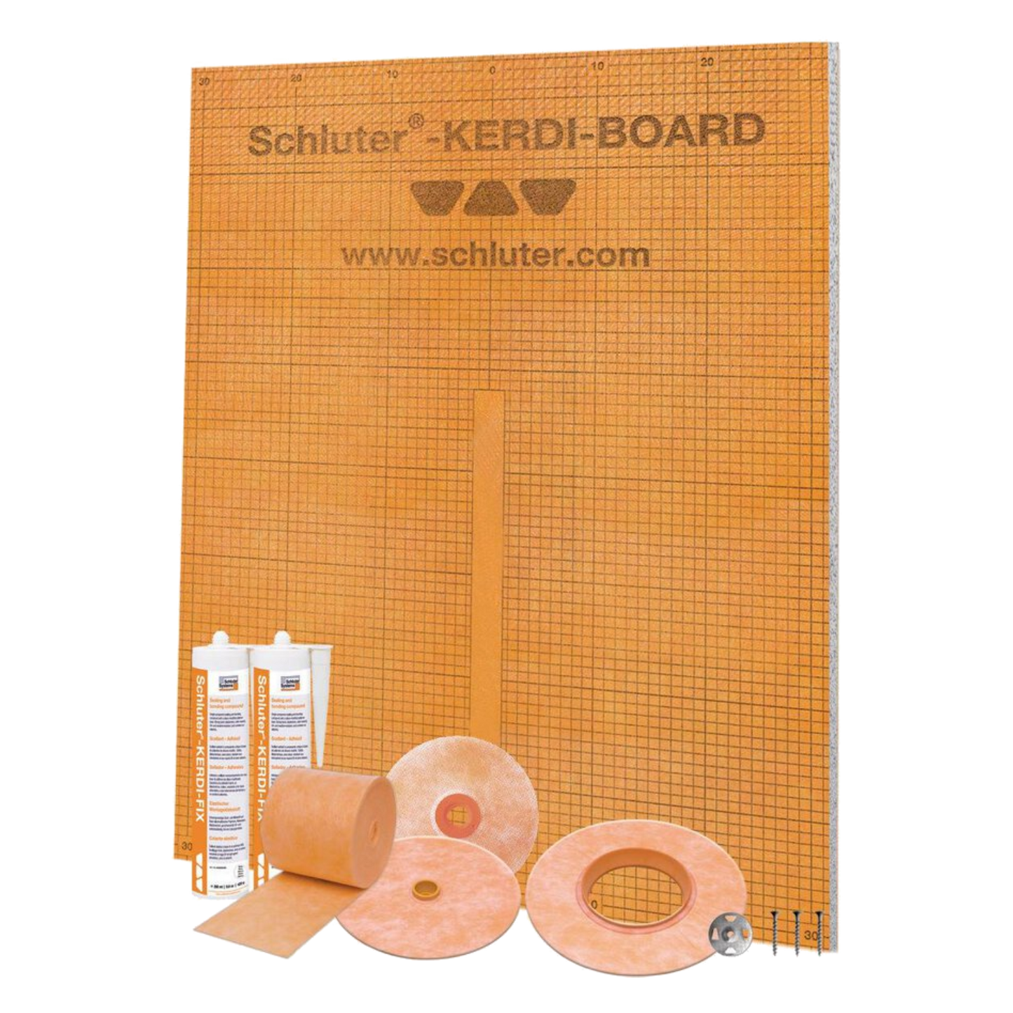 Schluter KERDI Board Complete Bathtub & Shower Base Surround Kit