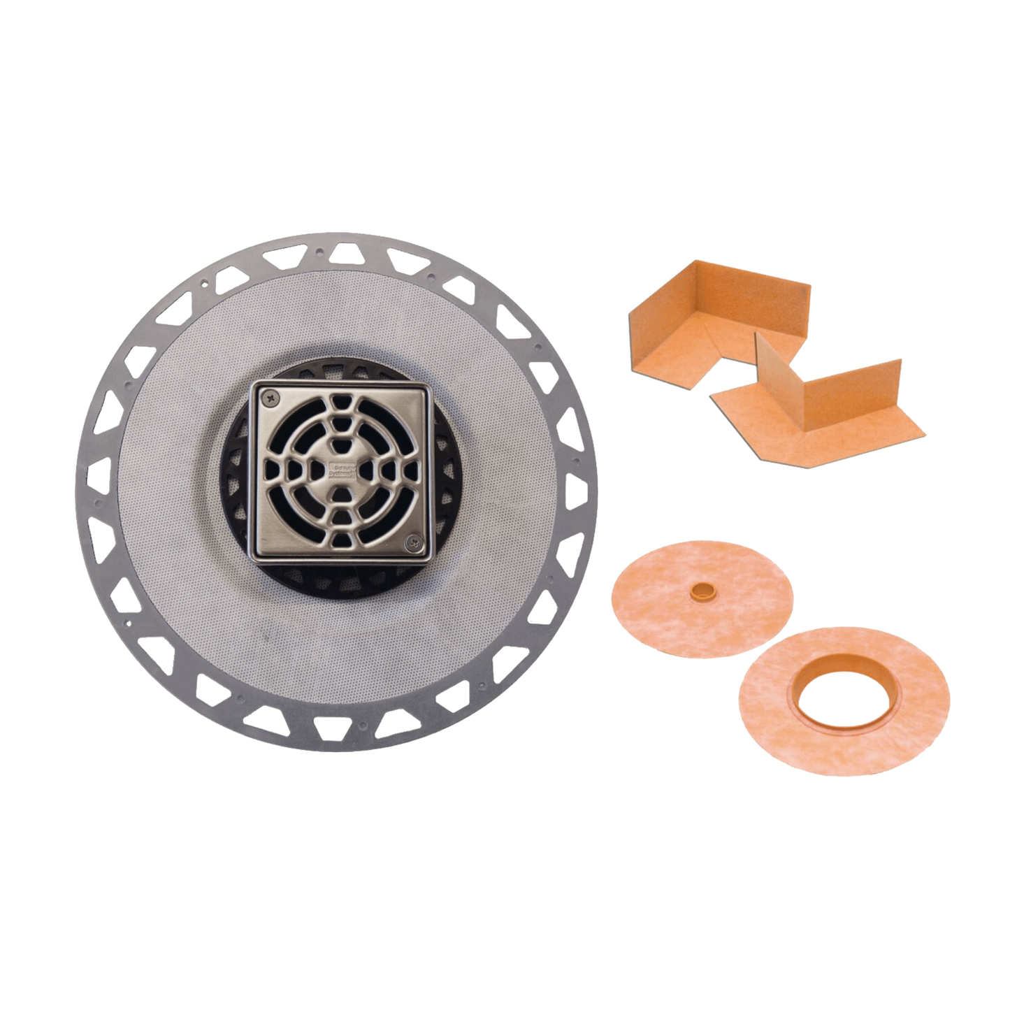 Schluter-KERDI-DRAIN - Drain Kit w/ 2" Outlet & 4" Grate