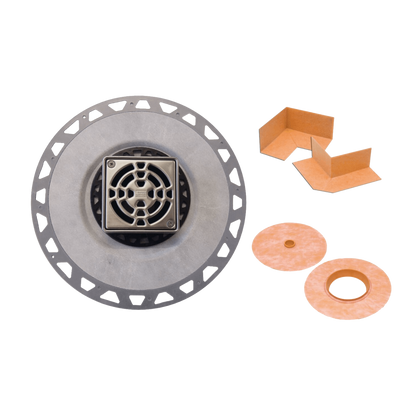 Schluter-KERDI-DRAIN - Drain Kit w/ 2" Outlet & 4" Grate