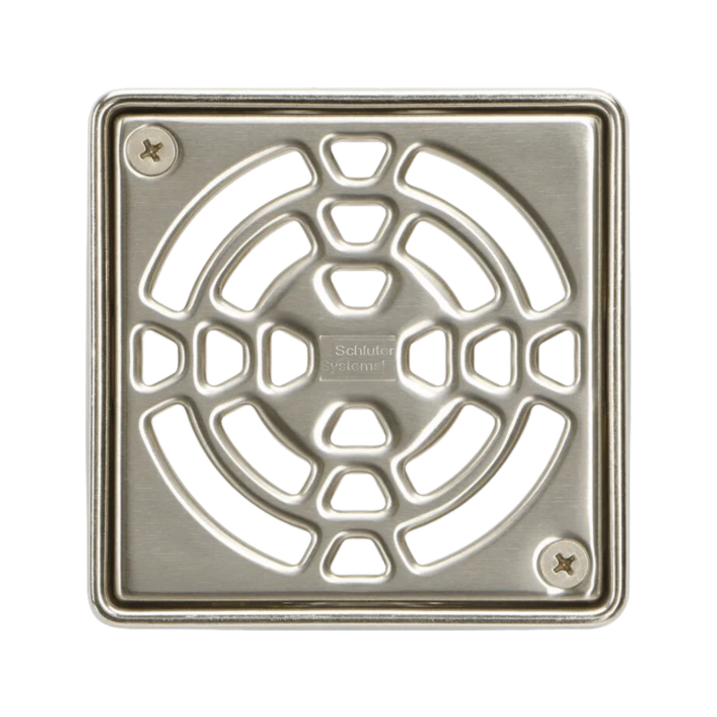 Schluter KERDI-DRAIN 4" Stainless Steel Square Grate Kit