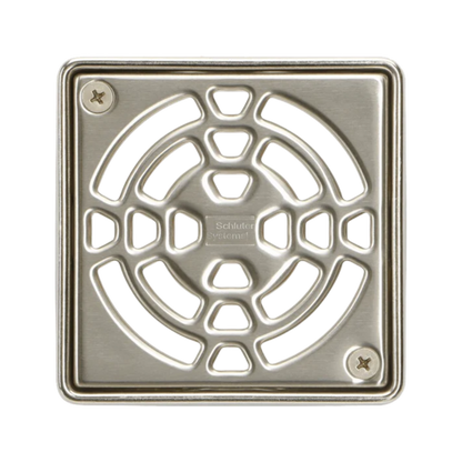Schluter KERDI-DRAIN 4" Stainless Steel Square Grate Kit
